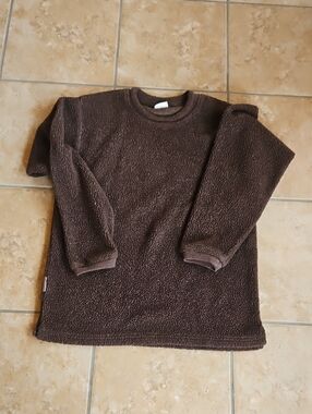 COLUMBIA Mens Brown Sherpa Pullover Sweater